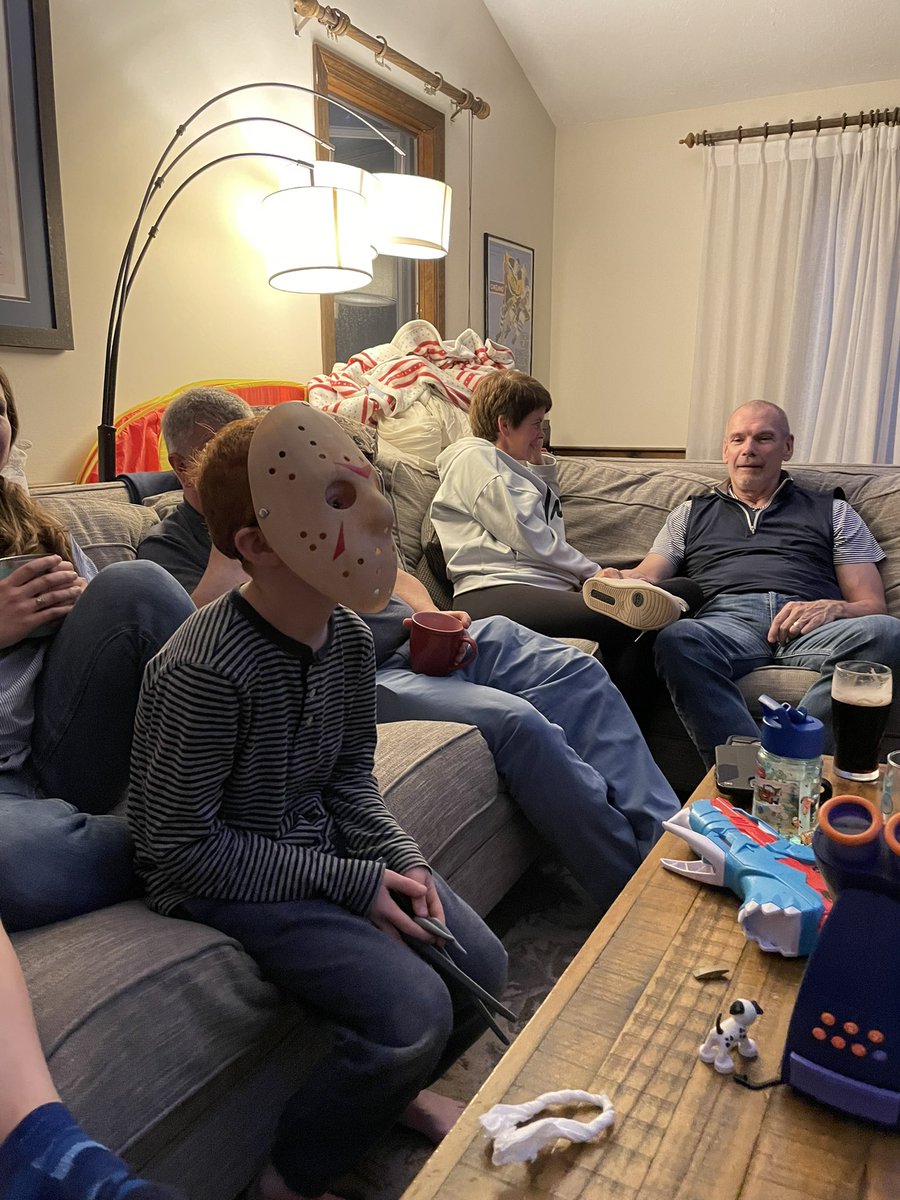 MatthewLyons04's tweet photo. @CrazyRalph1980 trying to host my sons first communion and this asshole is on my couch!!!! https://t.co/wwLbspCxJ5