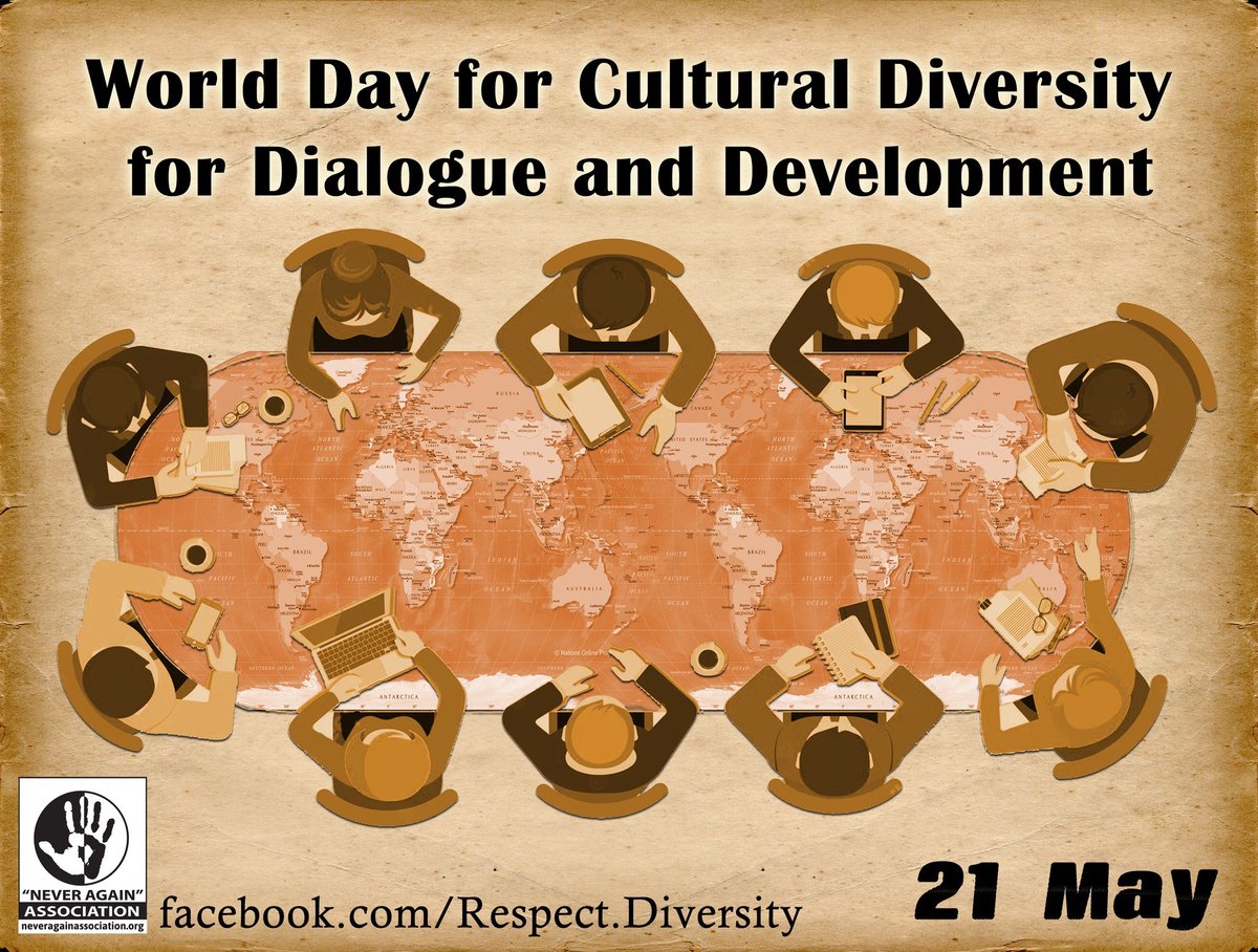 StowNIGDYWIECEJ's tweet photo. 21 May has been marked in the calendar as the World Day for Cultural Diversity for Dialogue and Development, it celebrates not only the richness of the world’s cultures, but also the essential role of intercultural dialogue for achieving peace.
#WDCDDD
https://t.co/fdRbkHkEDz https://t.co/9qPhUFlcMm