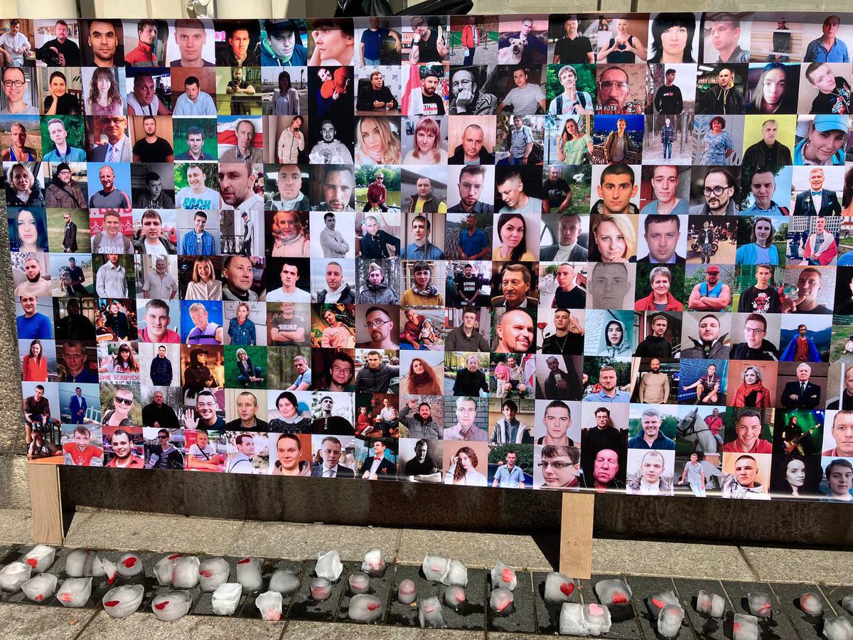 On  this Day of Solidarity with Political Prisoners in #Belarus, we read more than 1500 names of detainees in Belarus. We say to each of them: #WeStandByYou, we won’t let the world forget your stories. And we will not rest until all those unjustly detained are free.
#FreeThemAll