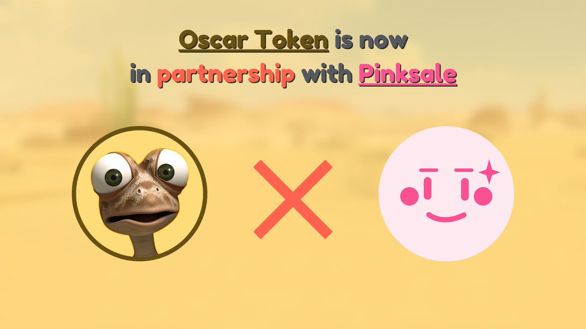 OscarTokenWorld's tweet photo. Hi Oscars! We are so happy to launch $OSC on PinkSale!

The countdown for the Fair Launch has begun!

Official Link: https://t.co/cndZENEjpg

Telegram: https://t.co/1NFPZaJwi2

#Memecoin #BSCGEM #BSCGems #BSC100X #OSCAR #PinkSale #Bitcoin #Crypto #Token #PancakeSwap #Airdrop #NFT https://t.co/HqkJB6xZHU
