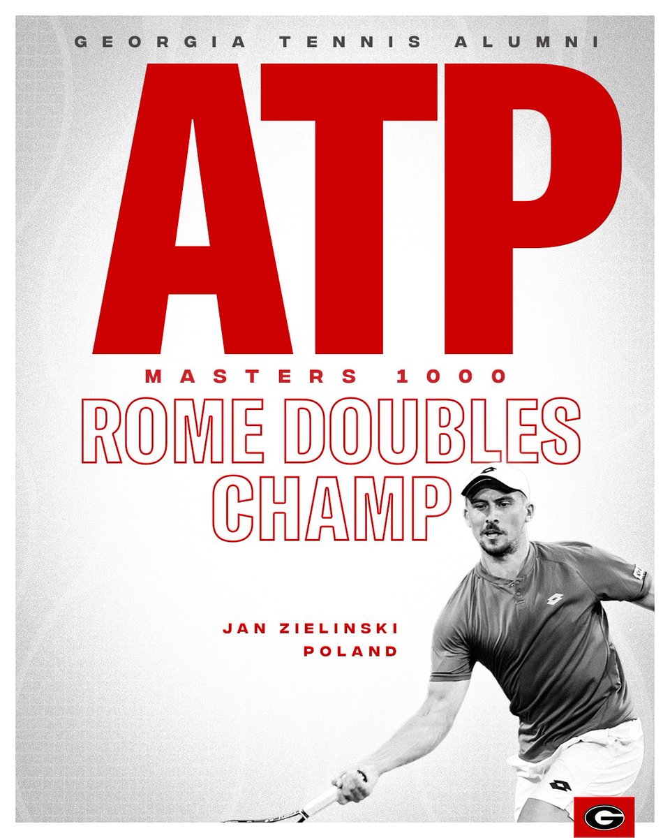 🏆 𝐑𝐨𝐦𝐞 𝐃𝐨𝐮𝐛𝐥𝐞𝐬 𝐂𝐡𝐚𝐦𝐩𝐢𝐨𝐧 

Former Bulldog Jan Zielinski and teammate Hugo Nys capture their first ATP Masters 1000 Title. 

#AlwaysADawg