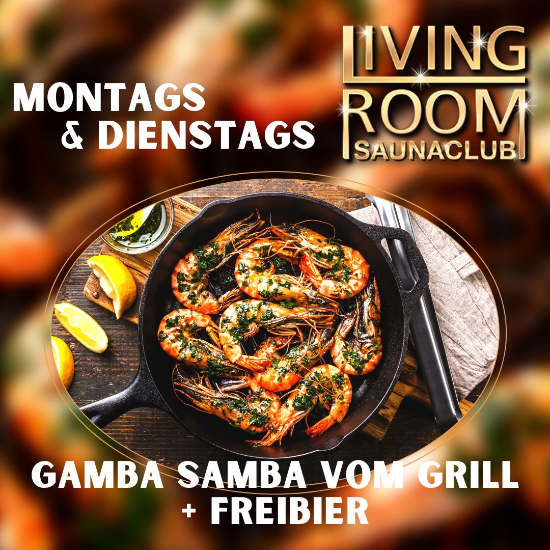 FKKLivingRoom's tweet photo. Ab sofort jeden Montag und Dienstag bei uns im LivingRoom - Gambas vom Grill und FREIBIER 🍻

#saunaclub #beer #summertime https://t.co/4BOfCoOwLh