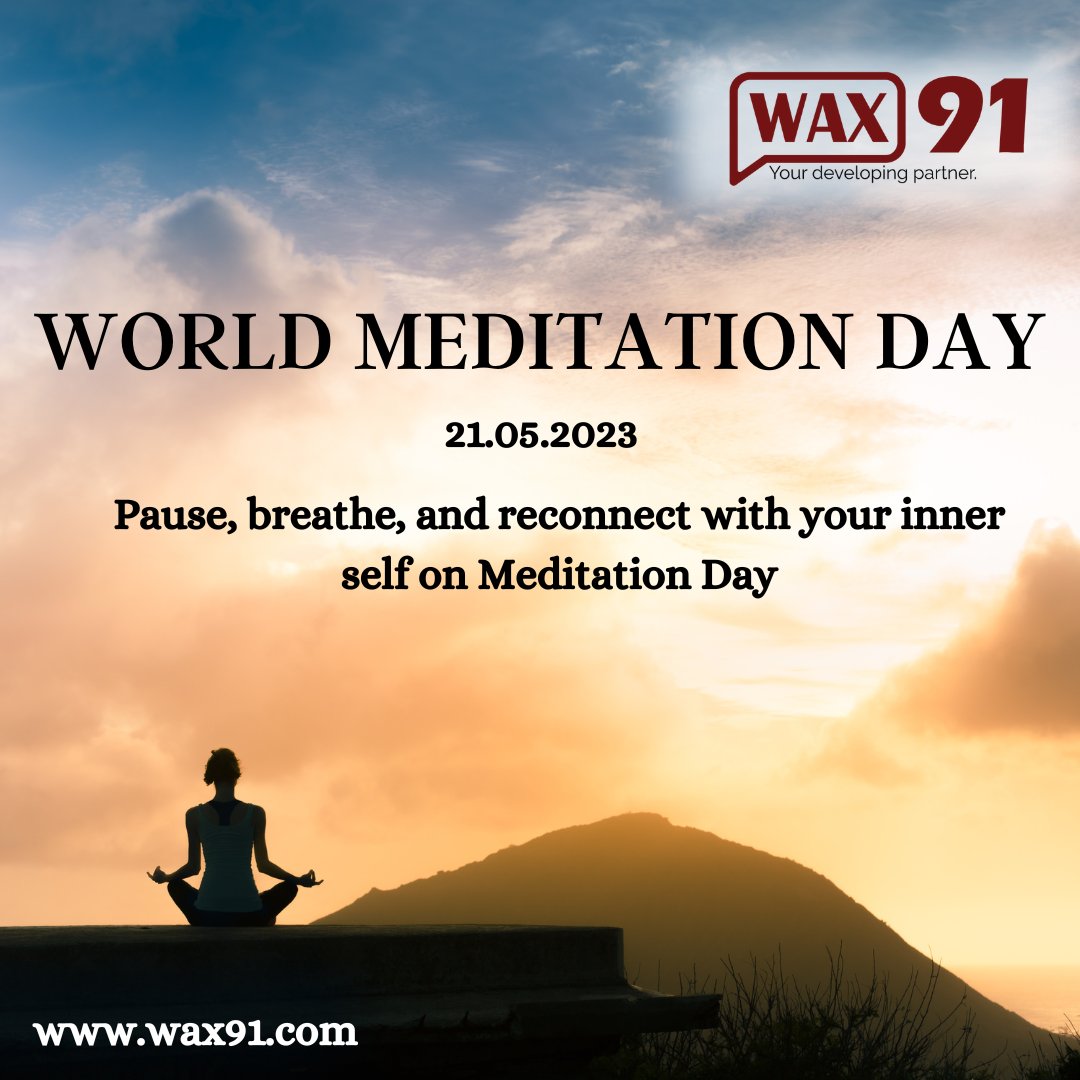 Embrace inner peace. Happy Meditation Day 
#MeditationDay #MindfulnessMatters #InnerSerenity #PauseAndBreathe #MindfulLiving #FindYourCalm #PresentMoment #MindBodyBalance #SelfReflection