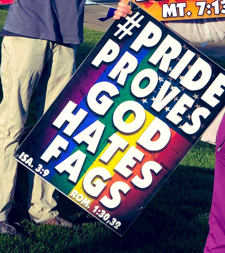 WBCTrumpet's tweet photo. @TomiLahren It’s because the nature of proud sin is to push it on your fellow man and demand it be treated as something holy and righteous. Like old Sodom and Gibeah. #WBCSigns told you they would never be satisfied. It’s the nature of ruinous sin and a deeply corrupted people. #MournForSin https://t.co/VxlbGwCbIm