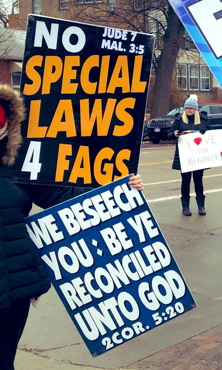 WBCTrumpet's tweet photo. @TomiLahren It’s because the nature of proud sin is to push it on your fellow man and demand it be treated as something holy and righteous. Like old Sodom and Gibeah. #WBCSigns told you they would never be satisfied. It’s the nature of ruinous sin and a deeply corrupted people. #MournForSin https://t.co/VxlbGwCbIm