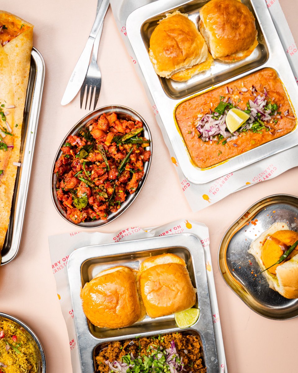 Your Mumbai street food fix: Keema Pav, Chicken 65 and Pav Bhaji.

Find us at Seven Dials Market and Market Place Vauxhall.