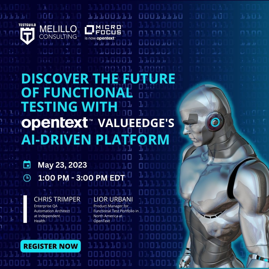 joecolantonio's tweet photo. Don't let your test automation become outdated! Join us for a deep dive into the future of #functionaltesting with @OpenText's AI-driven platform. ๐ https://t.co/qtNea3oxnz @MelilloConsult @lazyautomator #ai #aiintesting #testguildtrainingsession https://t.co/w1jBlY7k45
