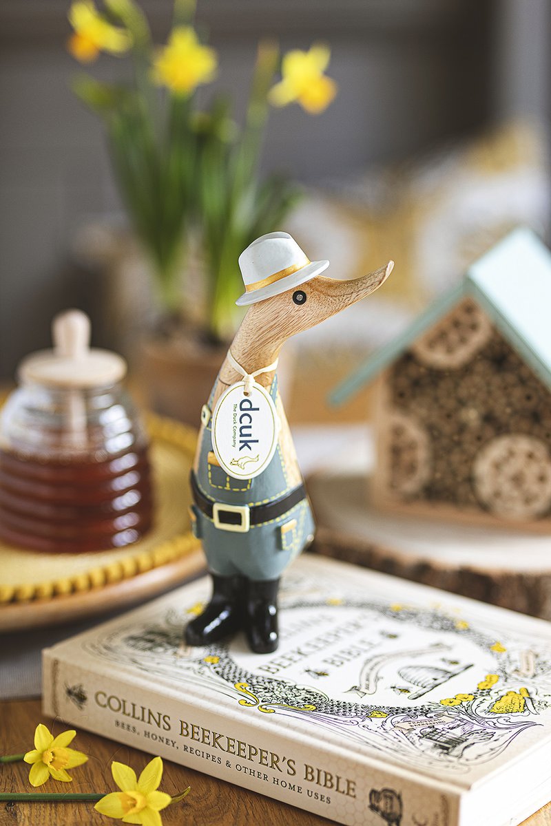 duckcompanyuk's tweet photo. This beekeeper duckling is a hive of bee information! She knows every one of the UK's 267 bees by sight and knows just how important they are for the planet!

#beekeeper #bee #beegift https://t.co/j58ZCffIiG
