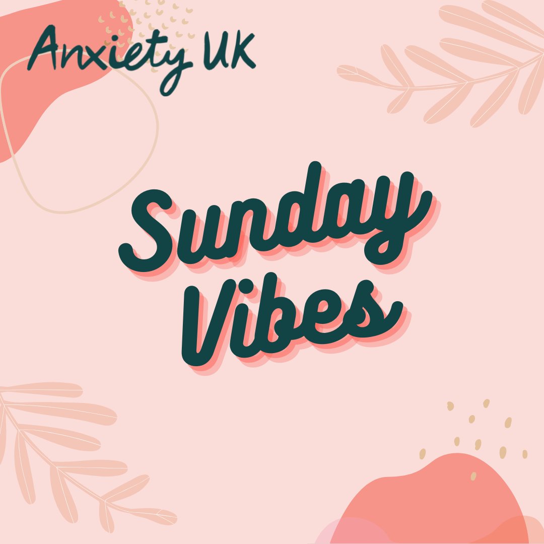 Sunday - your day to relax, unwind and be stress-free.