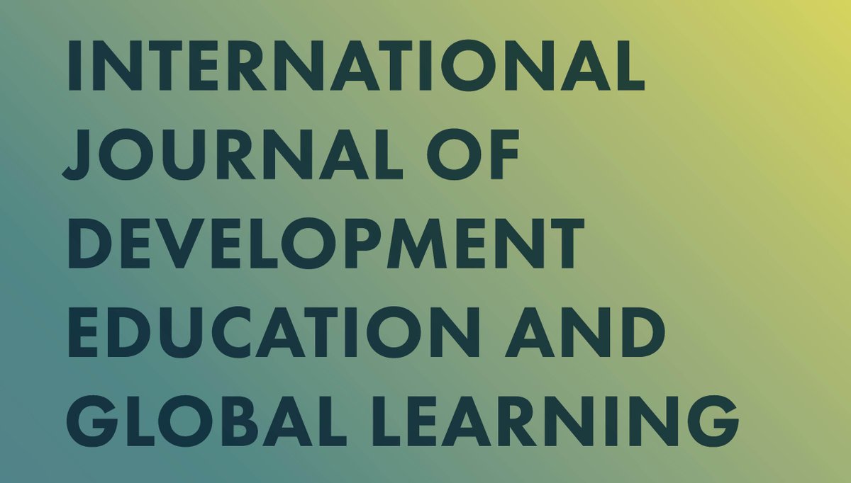 The latest articles of the International Journal of Development Education and Global Learning are now available! Topics include #DevelopmentEd, #GlobalLearning and  #Citizenship. Read them free on @Science_Open  #IJDEGL @ioe_derc  @UCLpress  uclpress.scienceopen.com/journal-issue?…