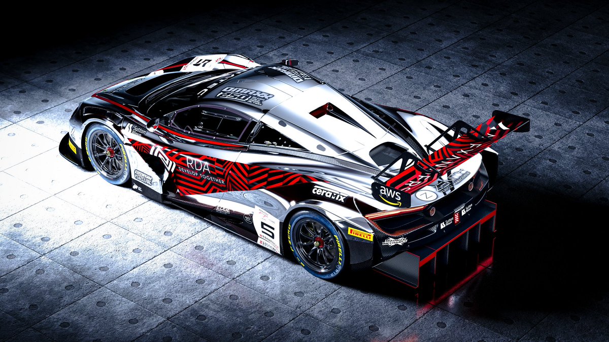 OptimumMSport's tweet photo. Presenting Optimum Motorsport’s McLaren 60th anniversary inspired @24HoursofSpa livery, an ode to the team’s rich history of racing - of course adding a ‘Red Zebra’ touch too. 

#5’s design celebrates the livery of the car which won McLaren’s most recent title. [1/2] @GTWorldChEu https://t.co/eAyNaAmbdq