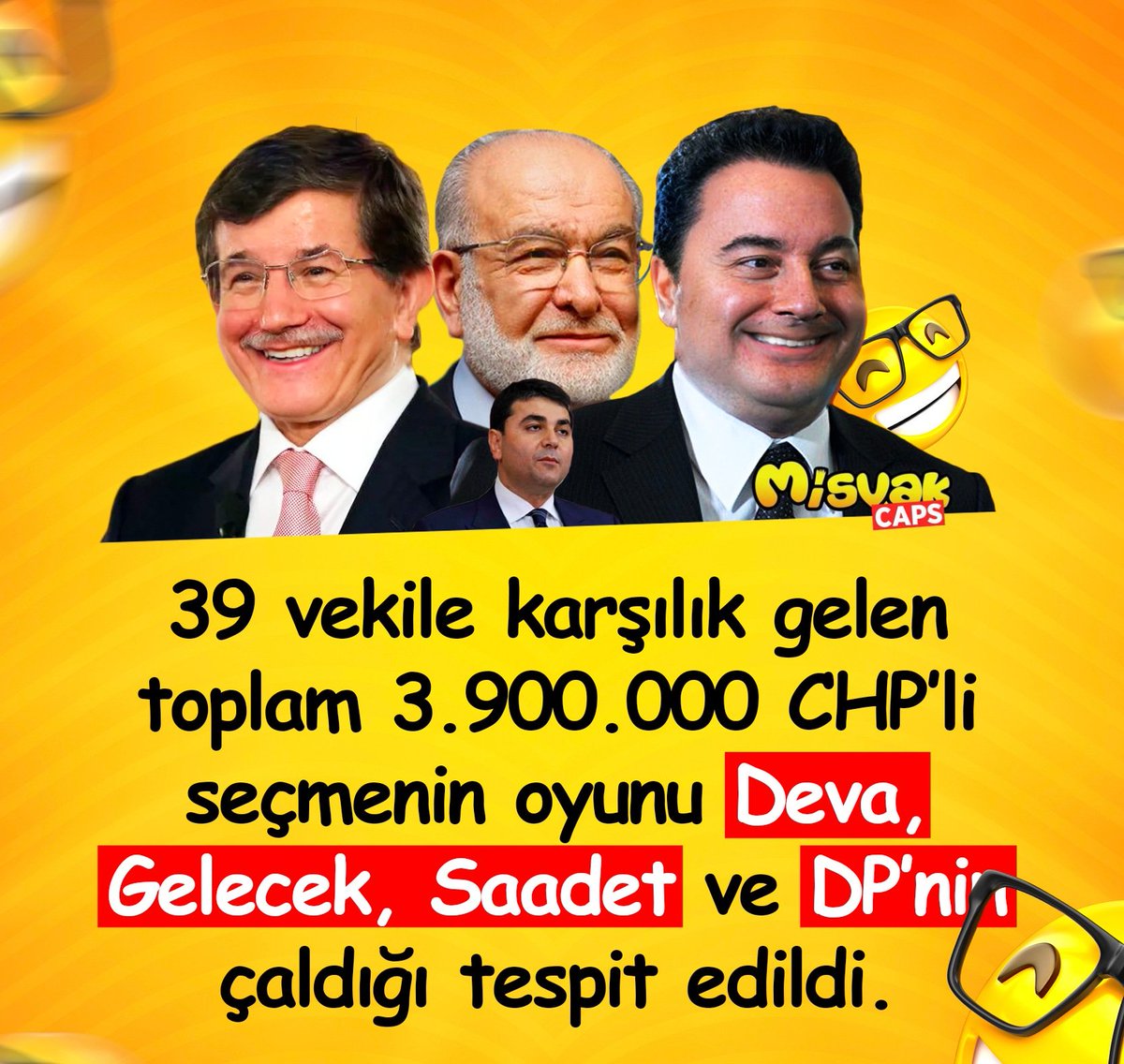 CHP'nin tam 3.900.000 oyu çalınmış 😱

#ikinciturdabitirelim