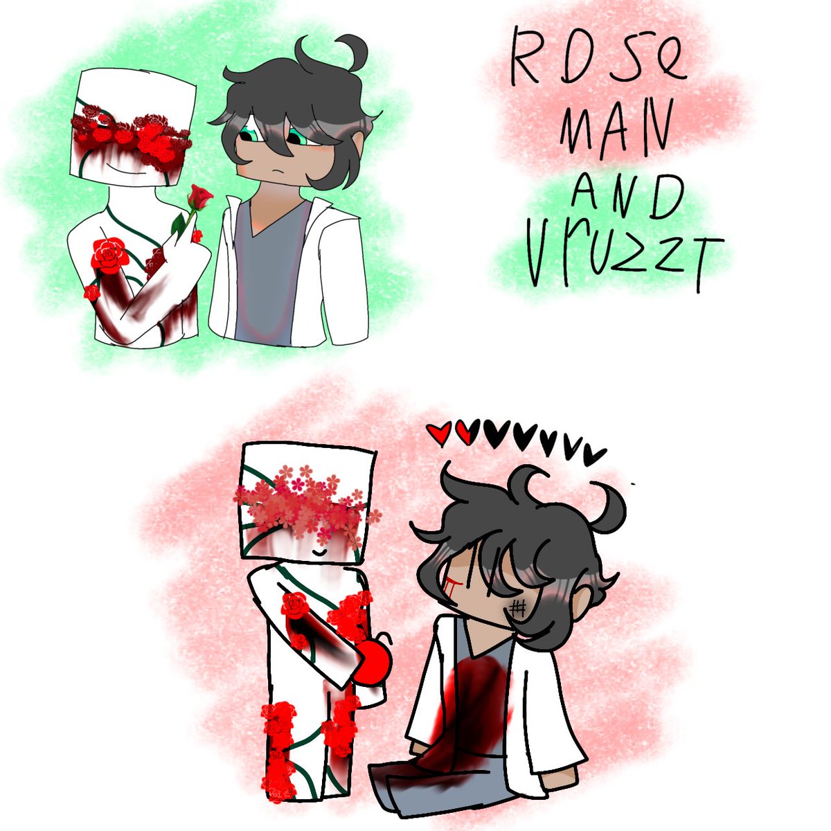 LubovVara17287's tweet photo. This idea popped into my head recently.
Fan art's for @Vruzzt
#FanArt #Minecraft #Roseman #Black_A43 #MinecraftRoseMan #MinecraftBlack_A43 #Vruzzt https://t.co/EhgbJUgN33