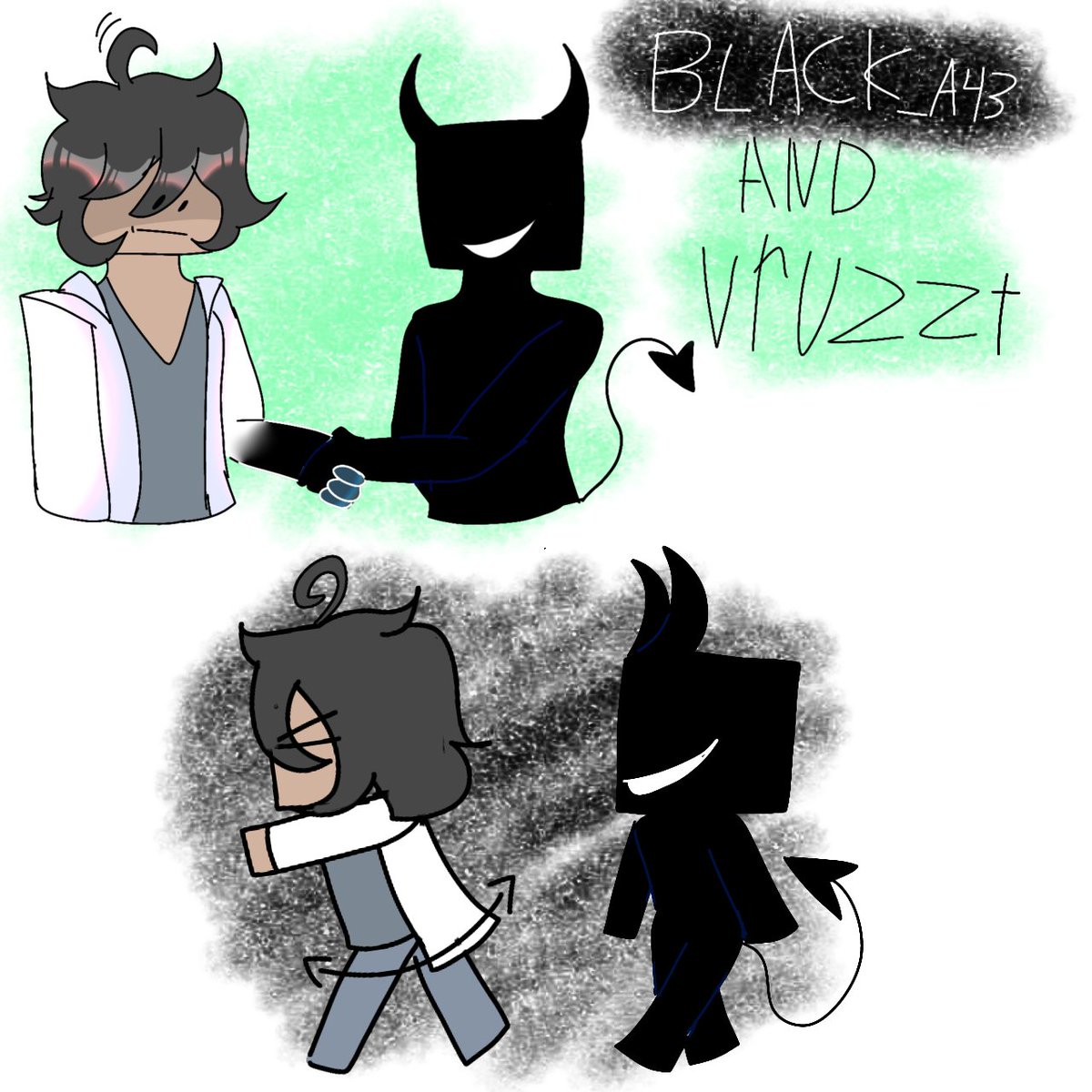 LubovVara17287's tweet photo. This idea popped into my head recently.
Fan art's for @Vruzzt
#FanArt #Minecraft #Roseman #Black_A43 #MinecraftRoseMan #MinecraftBlack_A43 #Vruzzt https://t.co/EhgbJUgN33