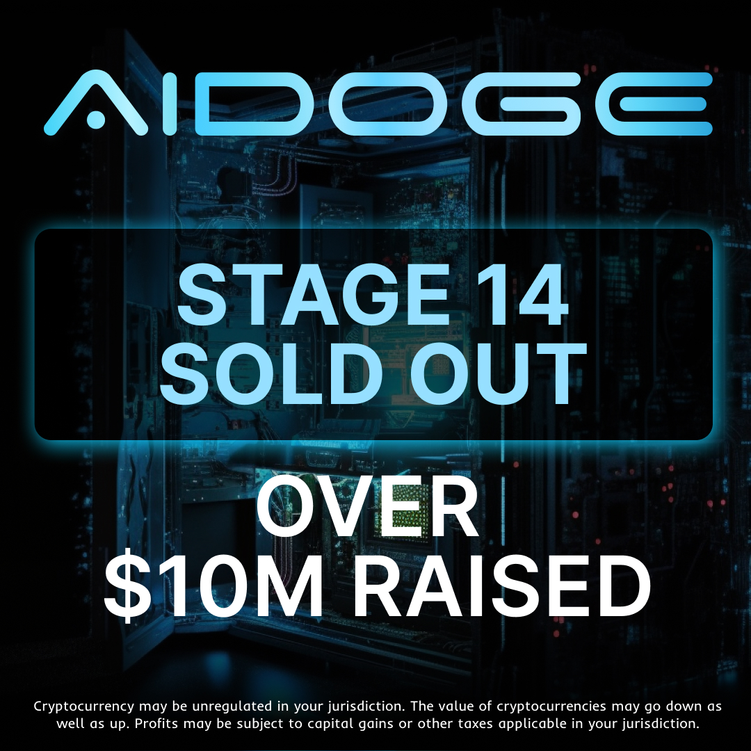 aidogecrypto's tweet photo. Huge News #AiDogeArmy!🔥👀

We have smashed through another milestone, over $10.7 million raised so far in our #Presale! 🤯

Stage 15 is also selling out fast; you guys are incredible! 👏💨

Grab some $AI before it's too late! ⏰😎
👉 https://t.co/5j5tt4smcs
 
#AiDoge $PEPE $FLOK https://t.co/S4GiM0QlYL