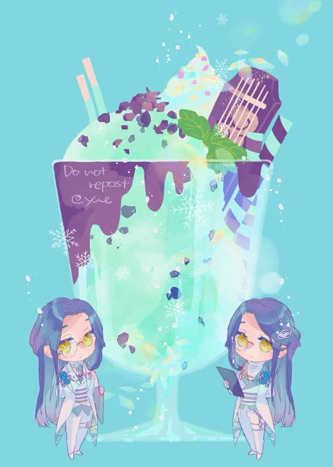 スイパラの気分だけでも!(リプ再掲) 色をちょっと変えました