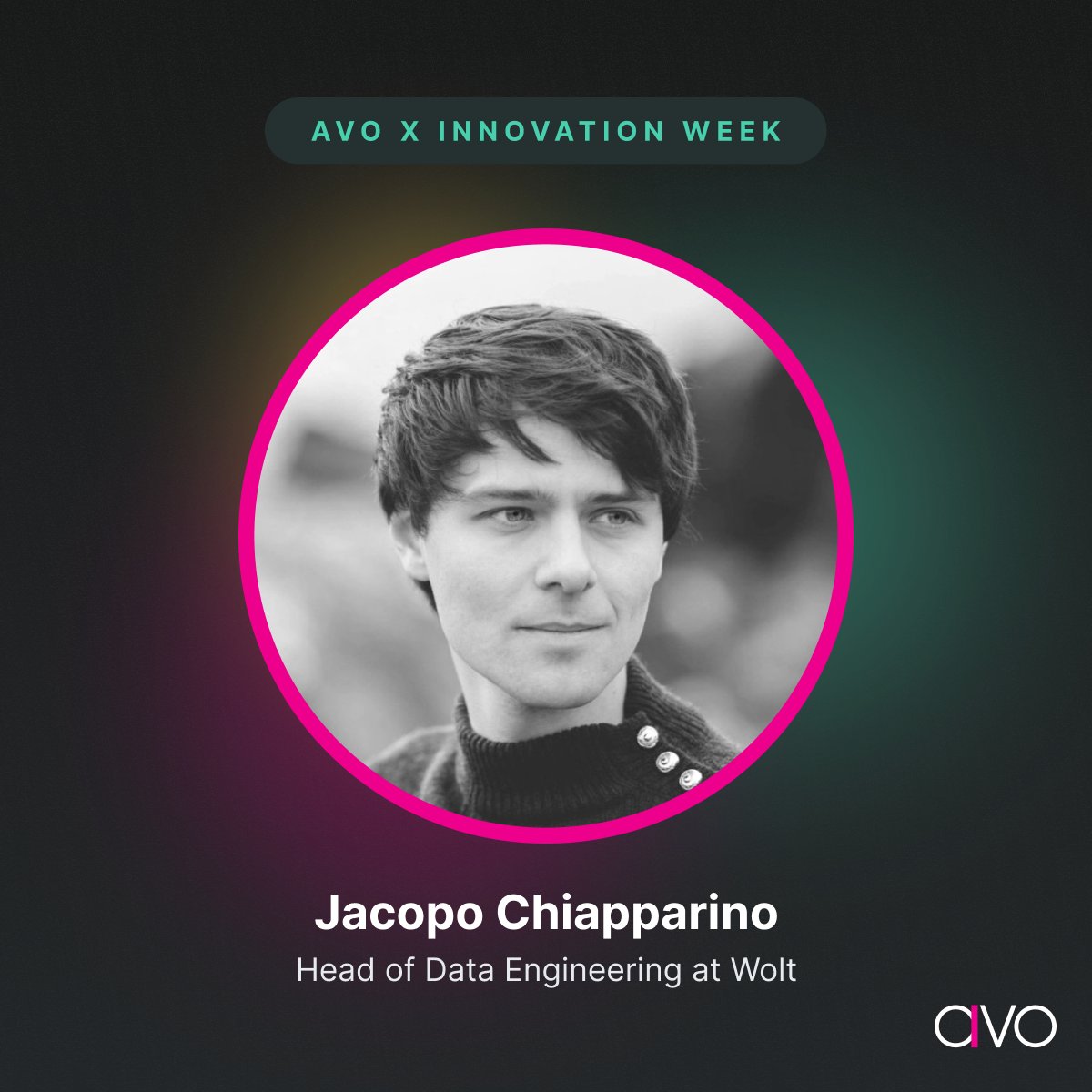 avohq's tweet photo. 🎤 Jacopo Chiapparino, Head of Data Engineering @woltapp will be our keynote speaker.

He'll discuss the journey of building a data culture, tech's role in scaling it, and the transformative power of data in fueling growth 📈 https://t.co/ug1ESCKnD1