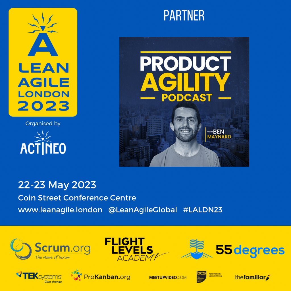 Ben Maynard (@benwmaynard) on Twitter photo Will I see you next week at <a href="/LeanAgileGlobal/">Lean Agile London</a>?๐
#LALDN23 #productagilitypodcast #productagility #agile Will I see you next week at <a href="/LeanAgileGlobal/">Lean Agile London</a>?๐
#LALDN23 #productagilitypodcast #productagility #agile