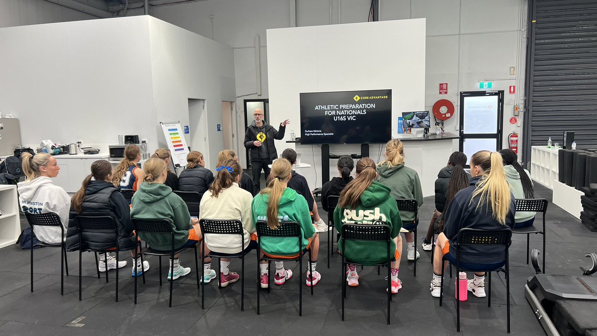 matbholmes's tweet photo. Very grateful to Durham at Core Advantage for taking the State crew through a fantastic theory &amp; practical S&amp;C session today. Even managed to throw in some math!! #notourstrongsuit #viccountry💪🏻 https://t.co/hiF6VrZ5VS