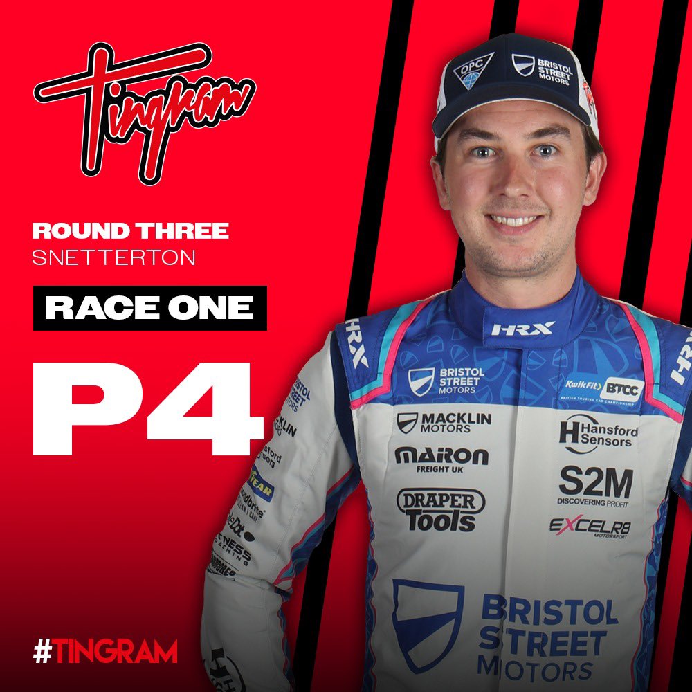 Tomingram80's tweet photo. #RACEONE Result 🏁🏆 #TeamTingram #Snetterton #BTCC @Excelr8M @BristolStMotors @MaironUK @HansfordSensors https://t.co/TATy1sCfDv