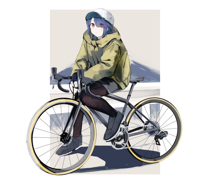 「bicycle sitting」 illustration images(Latest)