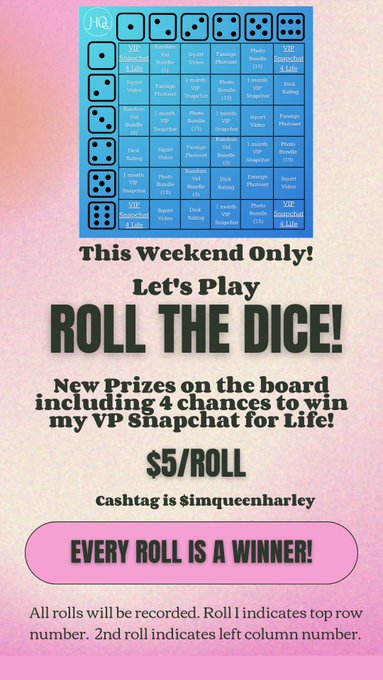 Cum play with me  #rollthedice #wincontent  #onlyfans_girl #onlyfans_girl #onlyfansbabe #model #selfie<a href="/tag/rollthedice"class="tags">#rollthedice</a><a href="/tag/wincontent"class="tags">#wincontent</a><a href="/tag/onlyfans_girl"class="tags">#onlyfans_girl</a><a href="/tag/selfie"class="tags"><span>#selfie</span></a><a href="/tag/model"class="tags"><span>#model</span></a><a href="/tag/naked"class="tags"><span>#naked</span></a><a href="/tag/nsfwcontent"class="tags"><span>#nsfwcontent</span></a><a href="/tag/cashapp"class="tags"><span>#cashapp</span></a>