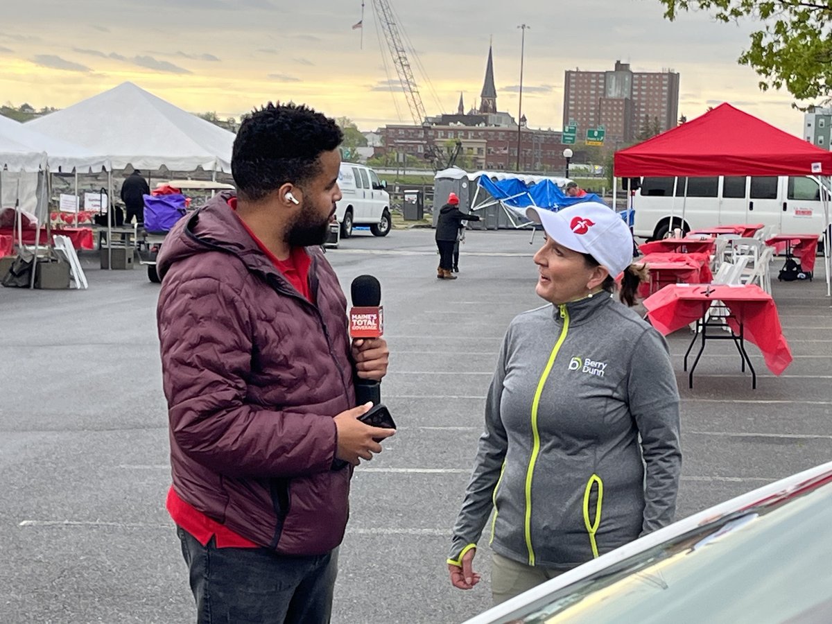 AHAMaine's tweet photo. #MEHeartWalk Chair Sarah Belliveau here early at Portland’s Back Cove for an interview with @WMTWTV who is covering today’s event live. https://t.co/ZufqtGrPeO