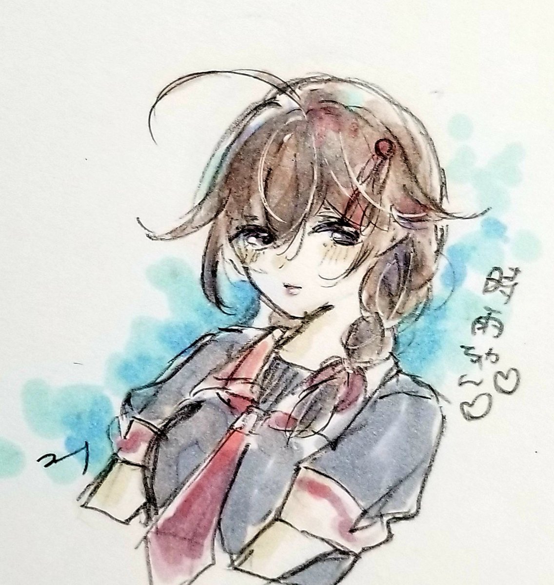 時雨(艦これ) ,時雨改二 「時雨ちゃん」|ヨシナのイラスト