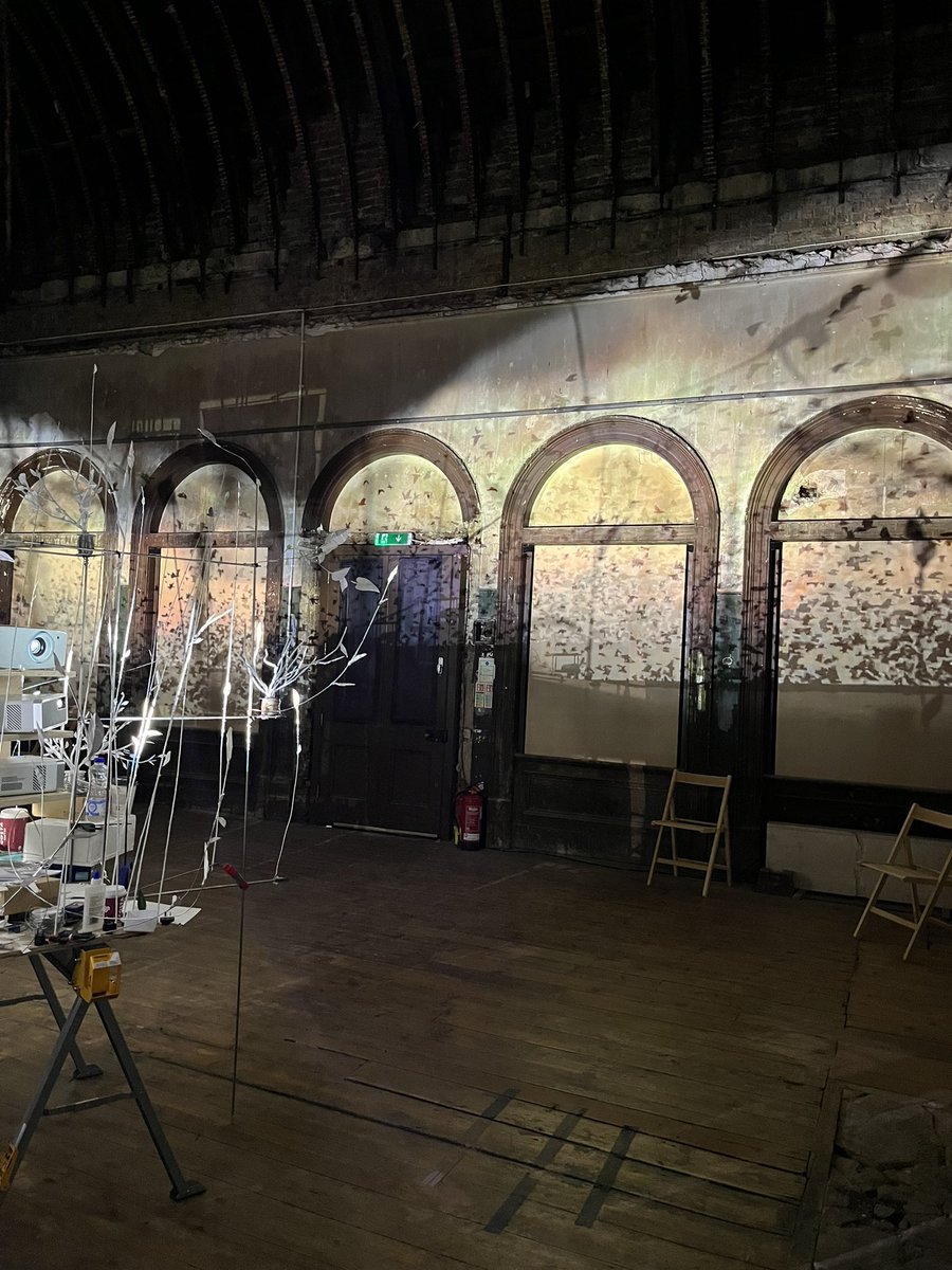 Sarah Size - Artangel, at the abandoned waiting room in Peckham Rye station.