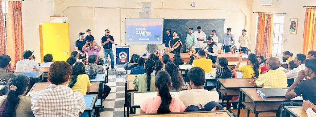 TheSuranaverse's tweet photo. Inauguration Ceremony of Jharkhand's 1st-ever Summer Code Camp 2023 ๐ฅณ
It's a proud moment for us to announce that the CODE CAMP ๐ is open & we hope that this camp will be a memorable experience for all the students filled with learning, creativity & fun ๐
#CodeCampJH https://t.co/ld3zuDwdXs