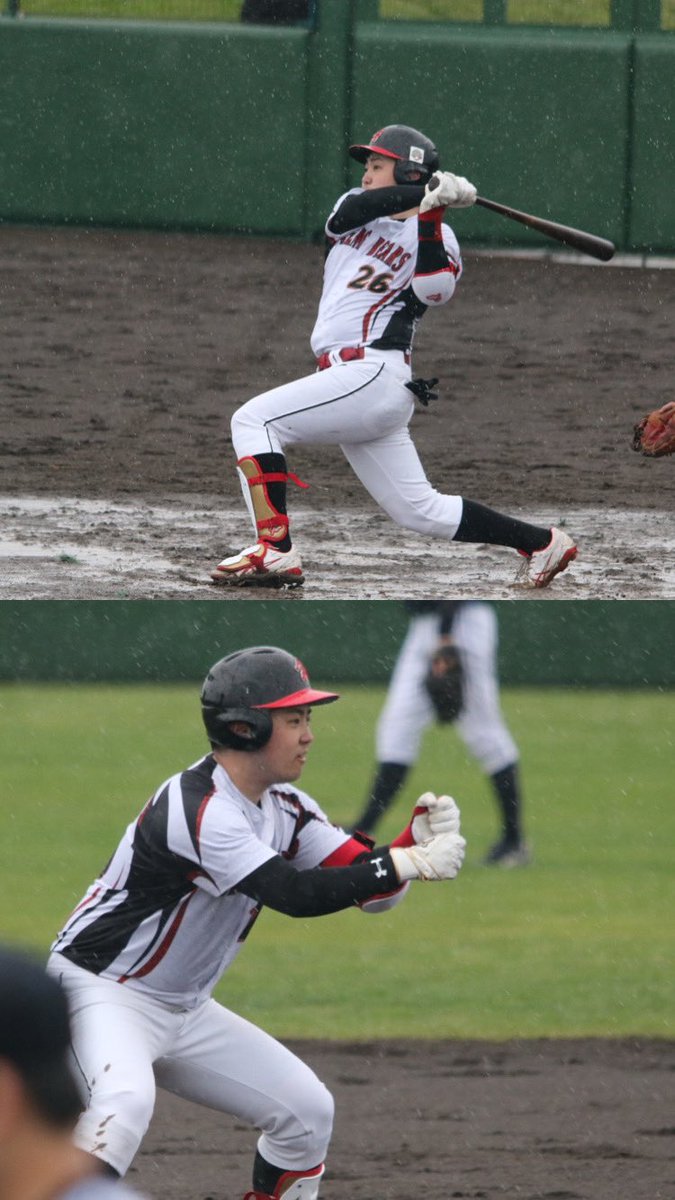 k_mitsuru's tweet photo. 都市対抗北海道1次2回戦
旭川グレート・べアーズ5-4函館太洋倶楽部

タイムリー2ベースを打った旭川横尾さんの
ペッパーミルポーズ https://t.co/fzlCOfTlhh