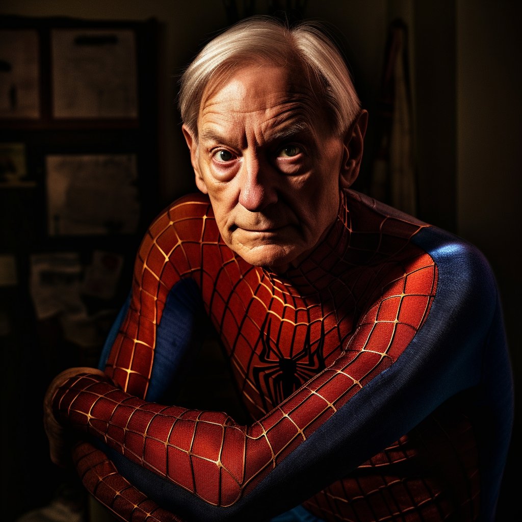 PromptPicsUni's tweet photo. 🕸 Celebrate Tobey Maguire's 75th birthday with us as he dons the iconic #SpiderMan costume! From the detailed #CGI to the dynamic pose, this image showcases the power of AI in #Photography and #VFX https://t.co/tPwvK7akwc #AICGI #ArtificialIntelligence #spiderman https://t.co/A9kiSX0543