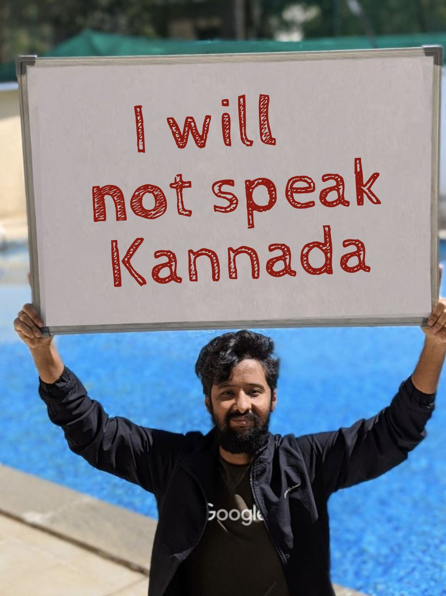 GargaC's tweet image. This is anti-Kannada racist Rahul Maheshwari. His land didnt give him food. So he came to rich land of Kannadigas, great state of Karnataka to grab some riches. Kannadigas generously allowed him to enter &amp;amp; earn. This is how the racist thanks host. These racists do same in Bengal.