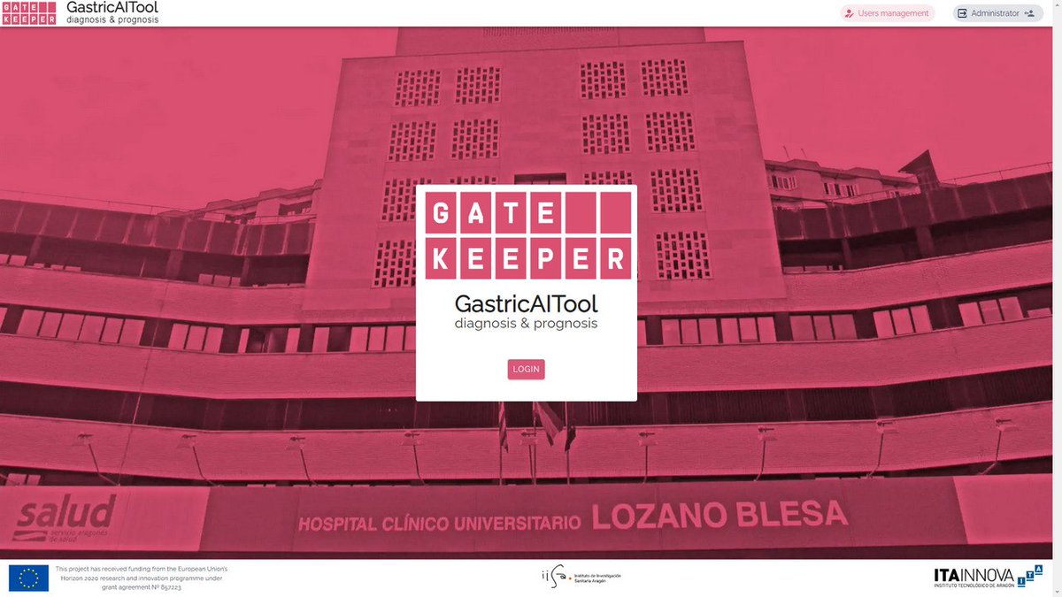 GobAragon's tweet photo. 👨‍🔬@ITAINNOVA y el @IISAragon han desarrollado GastricAITool, una herramienta de diagnóstico y pronóstico del #cáncer gástrico utilizando #InteligenciaArtificial y #BigData

Brinda apoyo en la toma de decisiones y facilita estrategias más personalizadas 

ℹ️https://t.co/nPw8gUpeDa https://t.co/xxzemRF8Ir