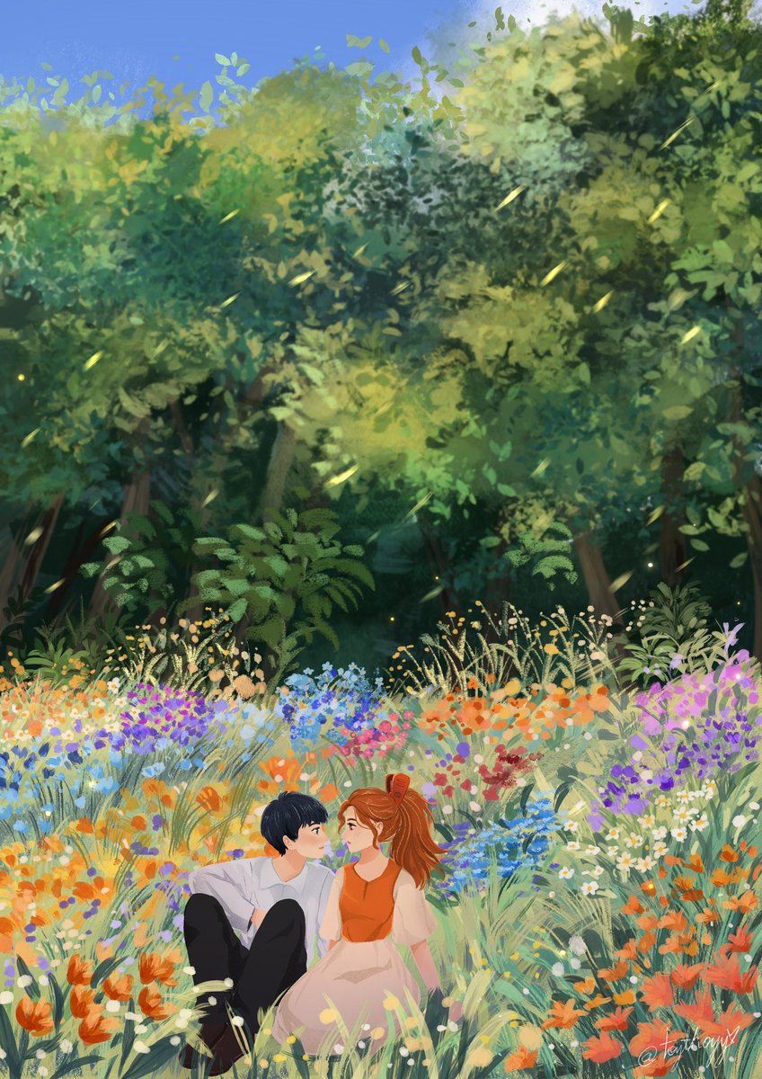 👩🏼‍❤️‍💋‍👨🏻🌿🌸