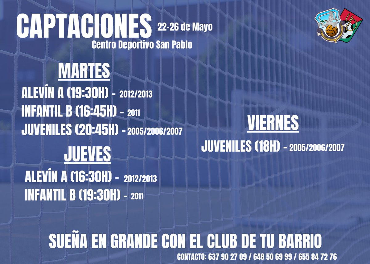 solea_ud's tweet photo. ¡Mañana comenzamos una nueva semana de 𝗖𝗔𝗣𝗧𝗔𝗖𝗜𝗢𝗡𝗘𝗦! 👀

¡No te pierdas los horarios de nuestros equipos! 😉 https://t.co/Jh6lNbiy5j