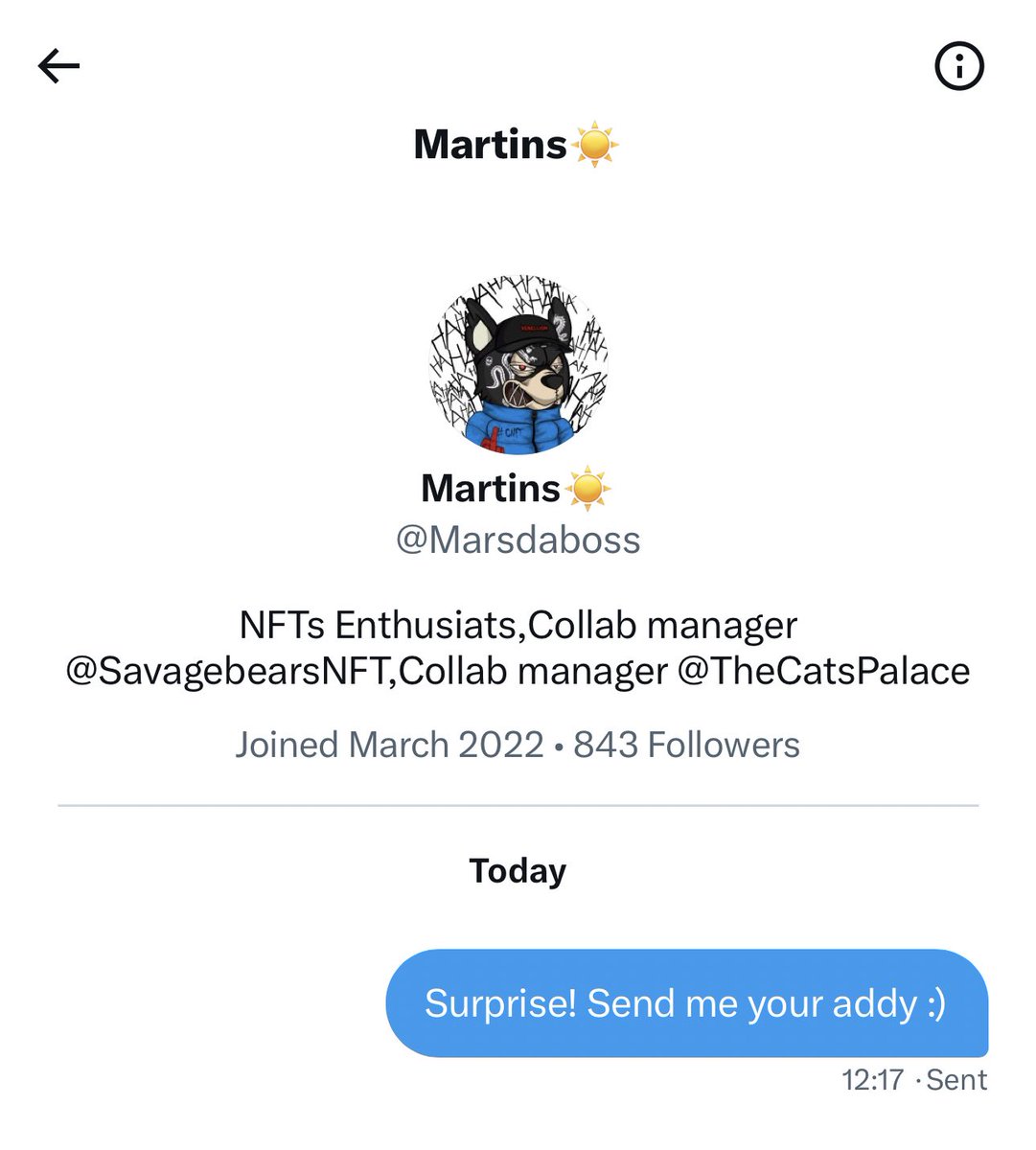 metaversejoji's tweet image. Today is your day my g! 

Check your DM!