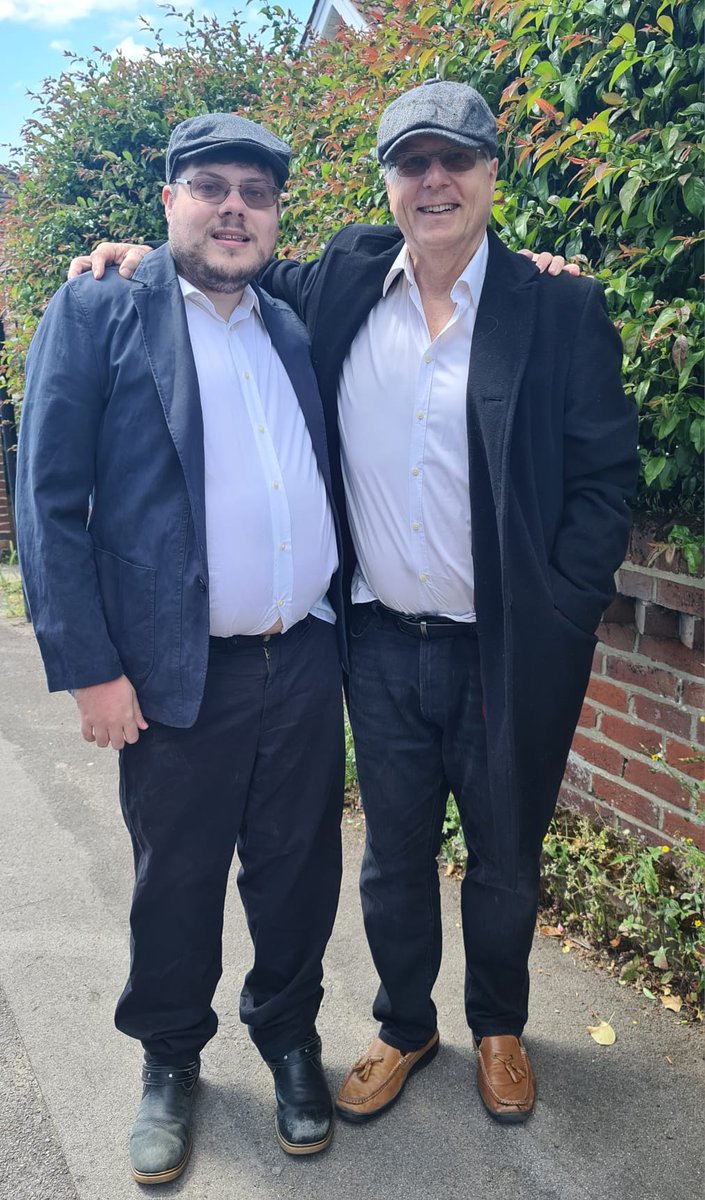 Heading up to <a href="/PBtherise/">Peaky Blinders The Rise</a> with <a href="/binboy92/">Tim Hiley</a> who took the theme to extremes by staying out in the sun too long yesterday...and got a red right hand 😂