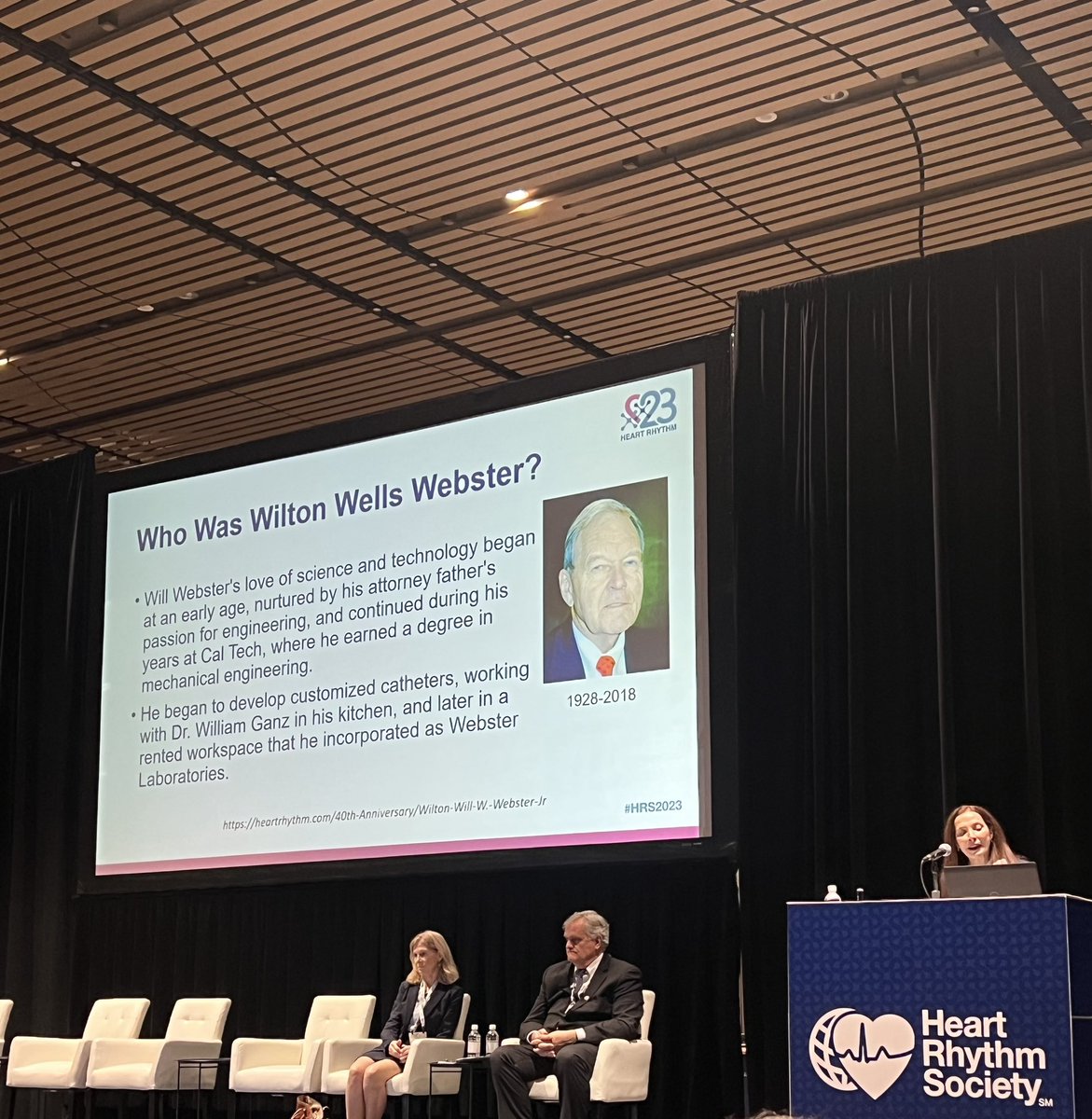 sorsini71's tweet photo. I had the honor to attend the Wilton Wells Webster Lectureship presentation and lecture while attending @HRSonline Congratulations to @SanaAlkhatib9 for receiving this award and honoring Will Webster’s life and legacy. #biosensewebster #mycompany https://t.co/xHXPT00jM7