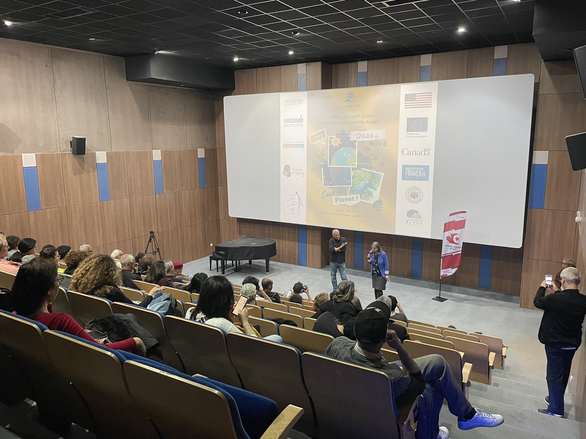 Envirofest 🌈♻️🌿
The 🇨🇦 embassy in 🇹🇳 was thrilled to participate in the screening of the 🇨🇦 documentary films 'Humus' and 'The last tourist'. 
#ClimateAction
#CanadaCulture