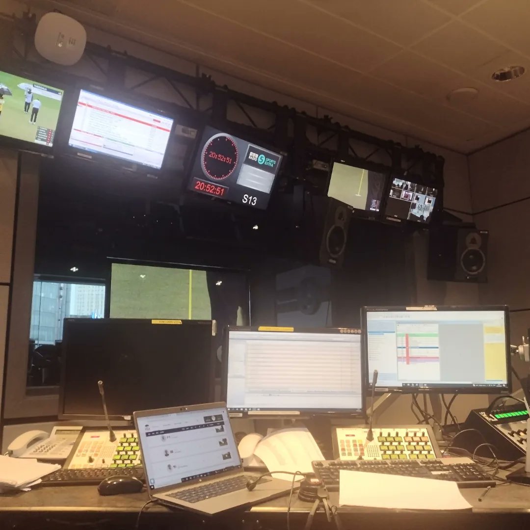 HigginsNayan's tweet photo. Had the amazing opportunity to shadow @AmyScarisbrick for the @PGAChampionship at @BBCSport Media City last night, watching @ZaneScotland, @KDownesSport &amp; @iaincartergolf at work. Great insights into what goes in to golf radio @5liveSport. Huge thanks!
#Golf #Radio #sports #bbc https://t.co/zj1wft5mMA
