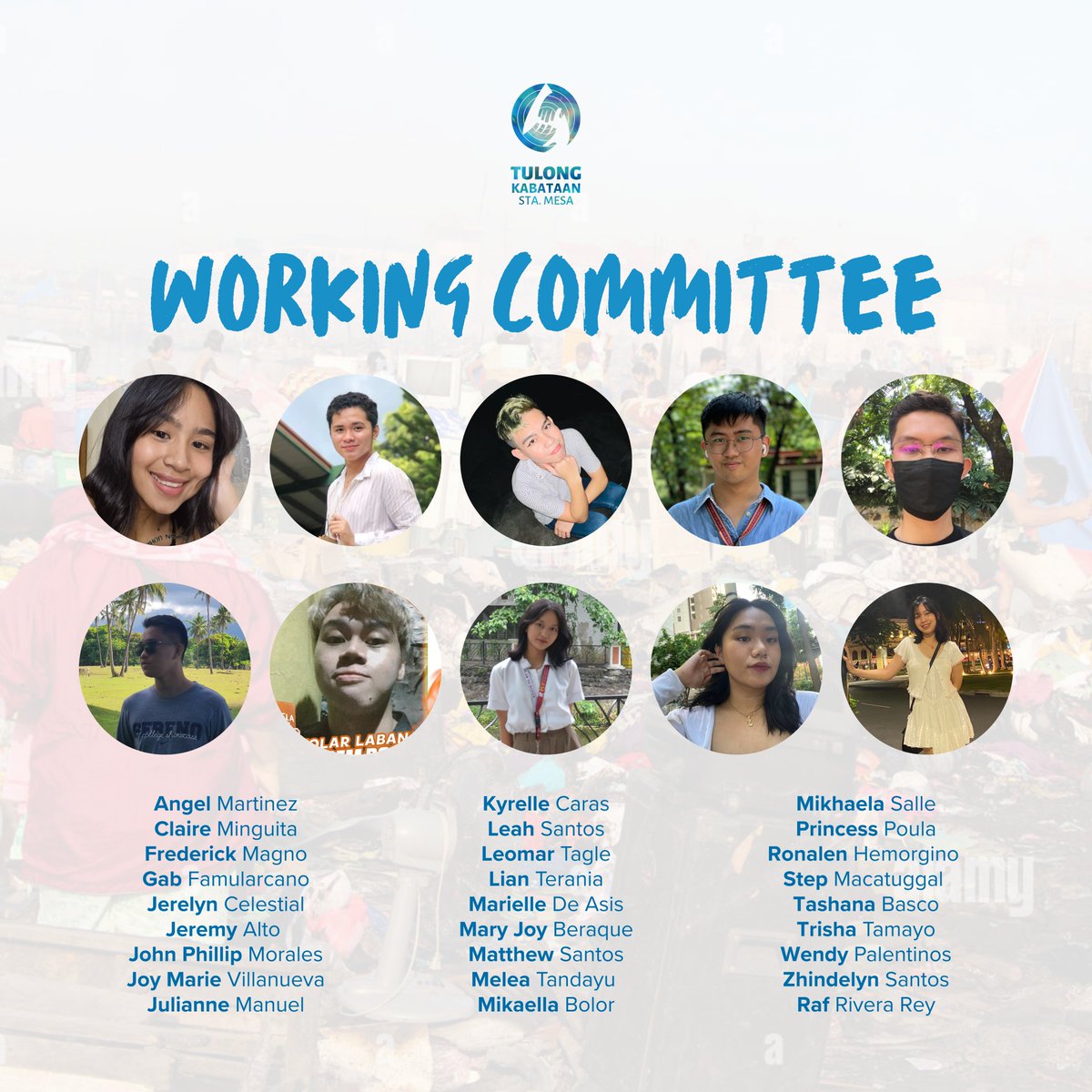 tkstamesa's tweet photo. TINODO NA NATIN I Maraming salamat sa ating working committee at mga organizations and blocks na nakiisa sa "I-TONDO Na Natin 'To!" 

Hindi magiging matagumpay ang ating pagtulong sa Parola, Tondo kung wala kayo. Hanggang sa muli! 

#TulongKabataanStaMesa https://t.co/Rs3BSwYI3Q
