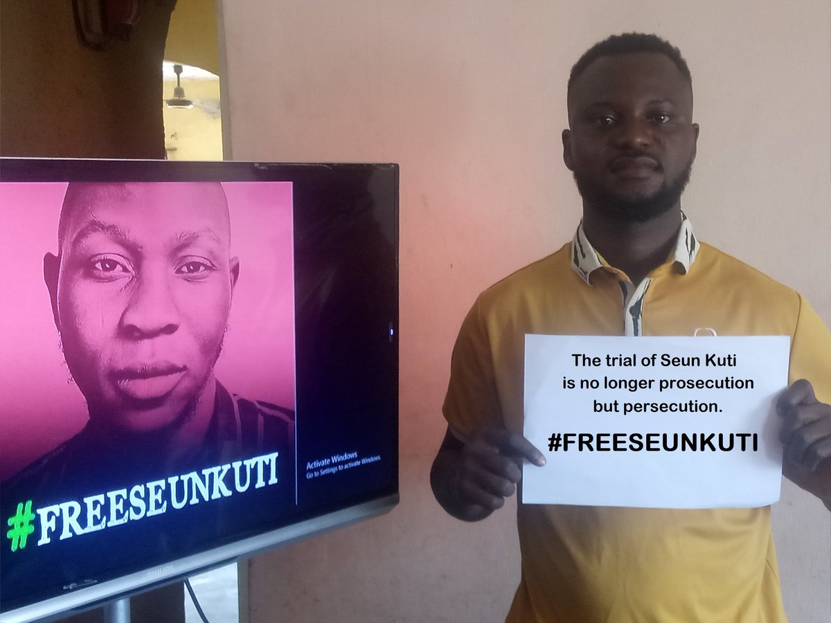 The ongoing trial of Seun Kuti for alleged assault of a policeman has turned to a political trial and vendetta that threatens the rights of all.

#freeseunkuti 
#EndPoliceBrutalityinNigera 
#endoppression
#YouthRightsCampaign
#DSM
#CWI 

Tobi Arsenal Nigeria Osas Twitterng Burna