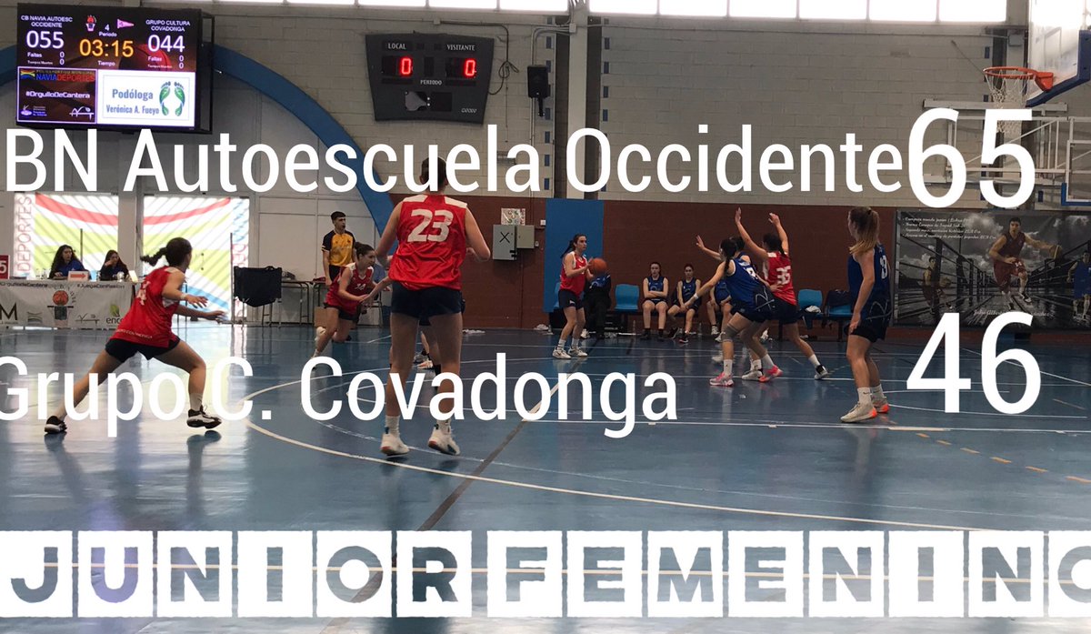 CBNavia's tweet photo. #Resultado #JuniorFem #CopaAsturias #OrgullodeCantera #AutoescuelaOccidente @RGCCBaloncesto https://t.co/Zh8sQ4w1l9
