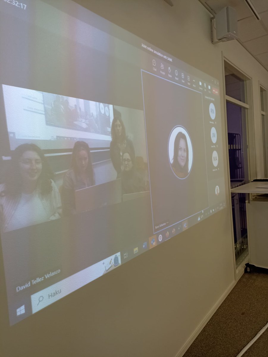 JalonenJohanna's tweet photo. Co-teaching vol 2 between @UABBarcelona and @SatakunnanAMK: we tested #GNurseSIM project’s scenarios through TEAMS- it worked well🙌🏼 #CulturalSensitivity #GerontologicalCare #Nursing https://t.co/UmMqS6Ex9m