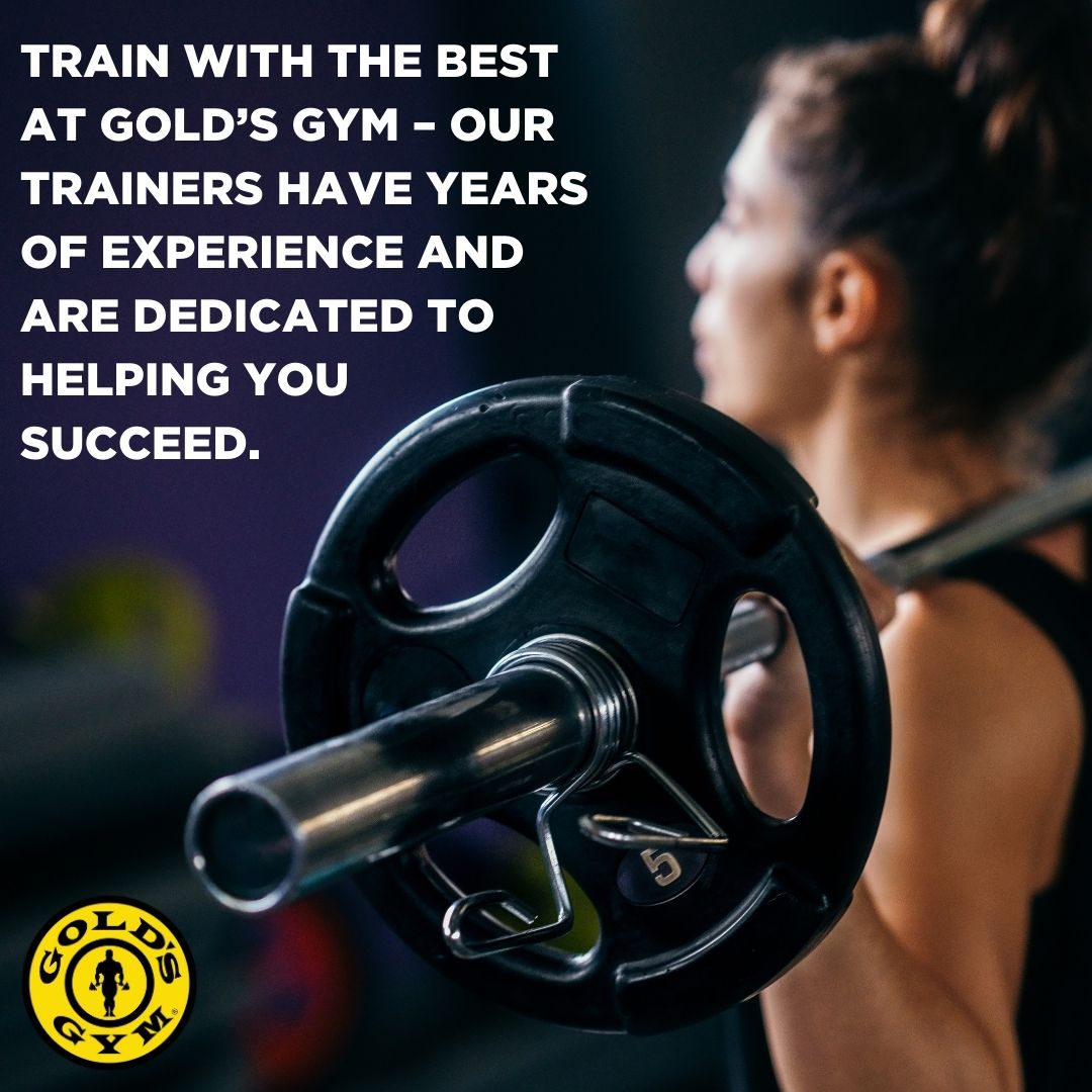 Train with the best at Gold’s Gym – our trainers have years of experience and are dedicated to helping you succeed. 
#GoldsGym #HealthyLifestyle #GymMotivation #GoldsGymFitness #WorkOutWithGoldsGym