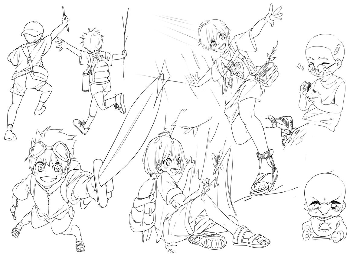 oiseauderepos's tweet photo. ●こども👶
#創作 #sakuga #作画  #絵描きさんと繋がりたい https://t.co/aSxC6s9yLO
