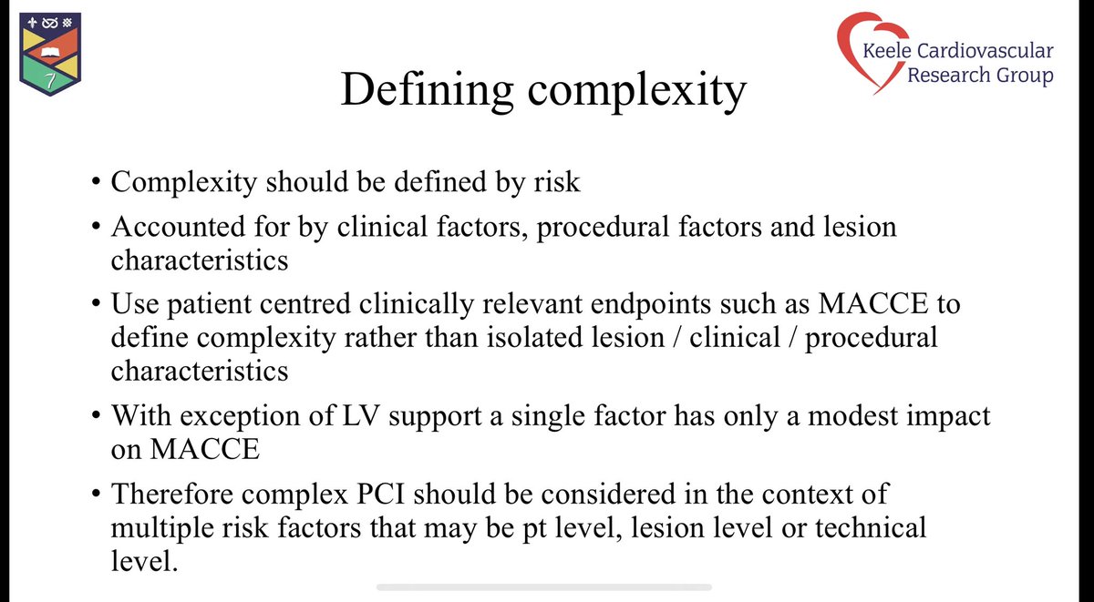 mmamas1973's tweet image. Here are my thoughts on why we are interested in defining complexity and why we should define it using risk, with validated scores. From my lecture at #TCTAP2023 @dukwoo_park @djc795 @ziadalinyc @GreggWStone
