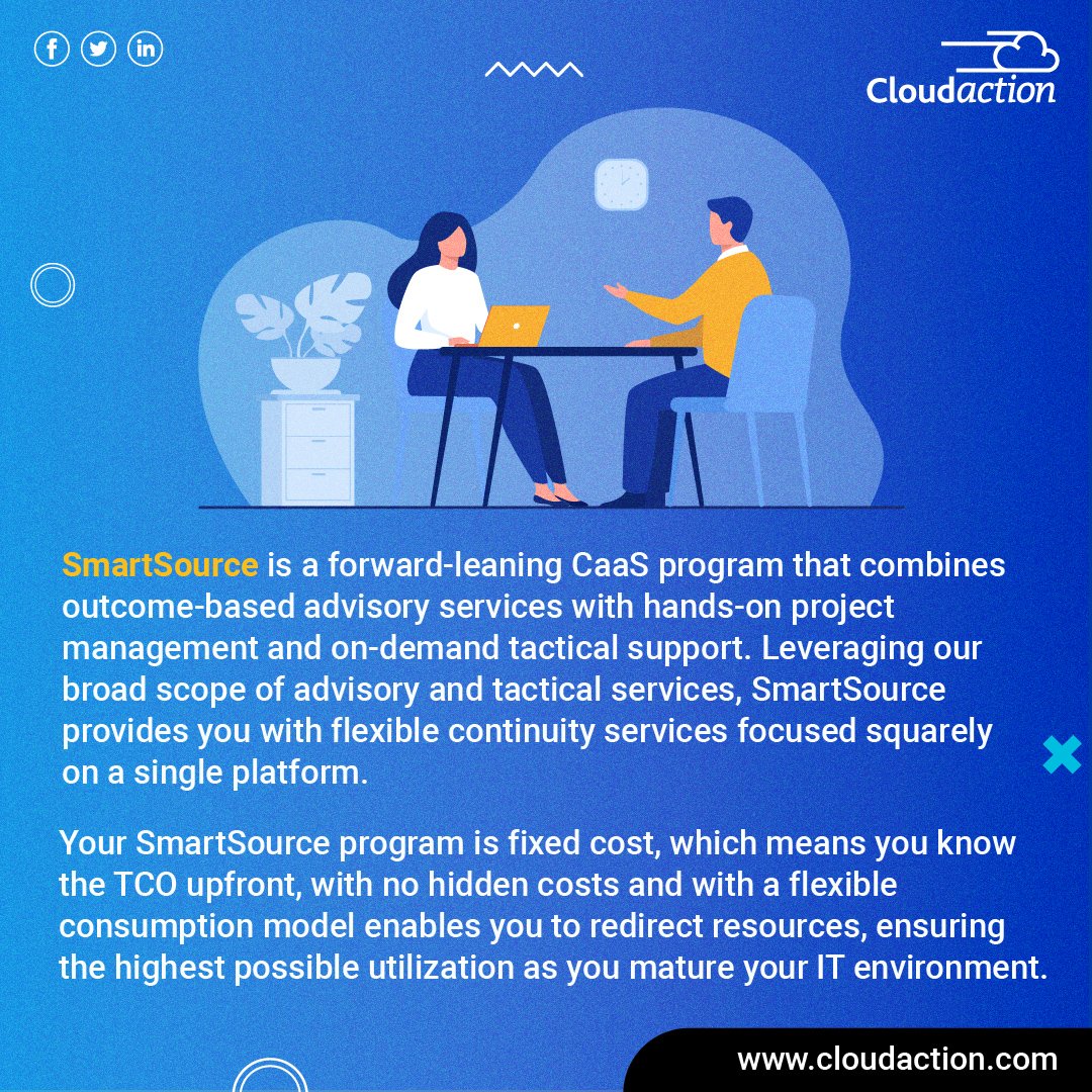 askcloudaction's tweet image. Someone needed to reimagine the IT managed services model. So, we did. Learn more about SmartSource.

#SmartSource #MigrationServices #ITSM #ManagedServices #BMCSoftware #ServiceNow #Salesforce #Cloudaction #AskCloudaction