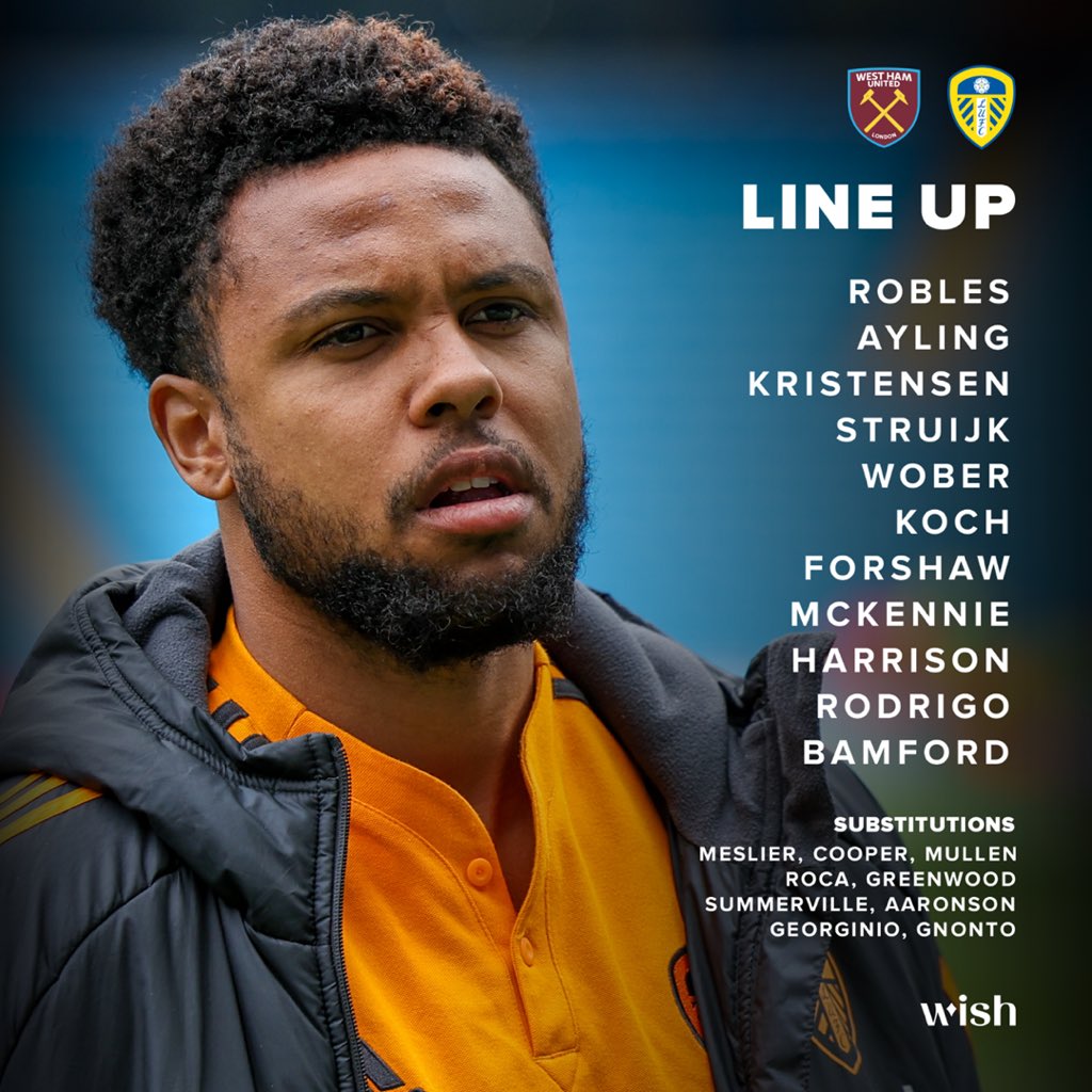 Leeds United on Twitter "📋 Your LUFC Starting XI… https//t.co